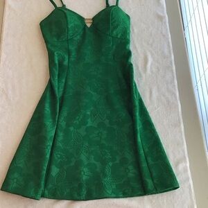 Guess Green Floral Mini Dress